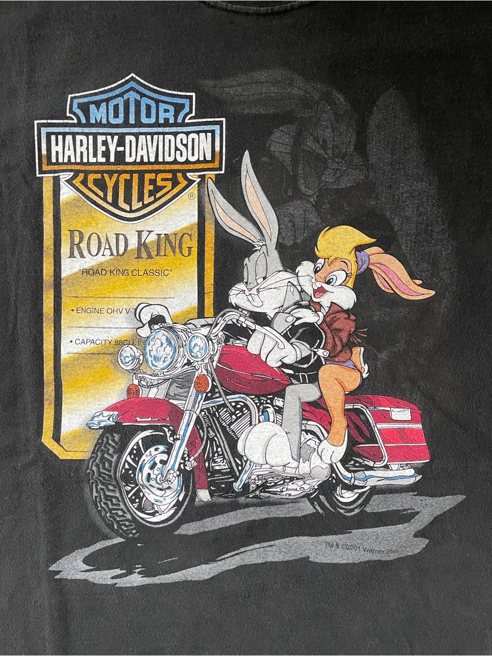 Harley-Davidson Motorcycle Tee with Bugs Bunny & Lola